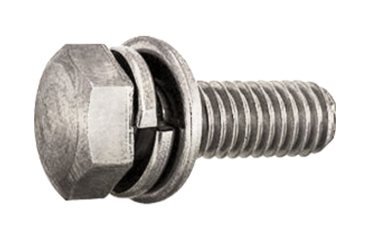 ステンレス 六角トリーマ頭セムス小ねじ I＝3 (バネ座 +ISO平座 組込)